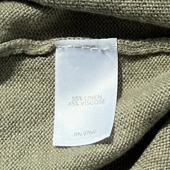 J Jill Sweater Cardigan Size Small Petite Sage Green Button Short Sleeve Light - Picture 11 of 11